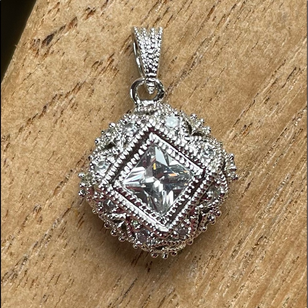 Sterling Silver and Cubic Zirconia Pendant